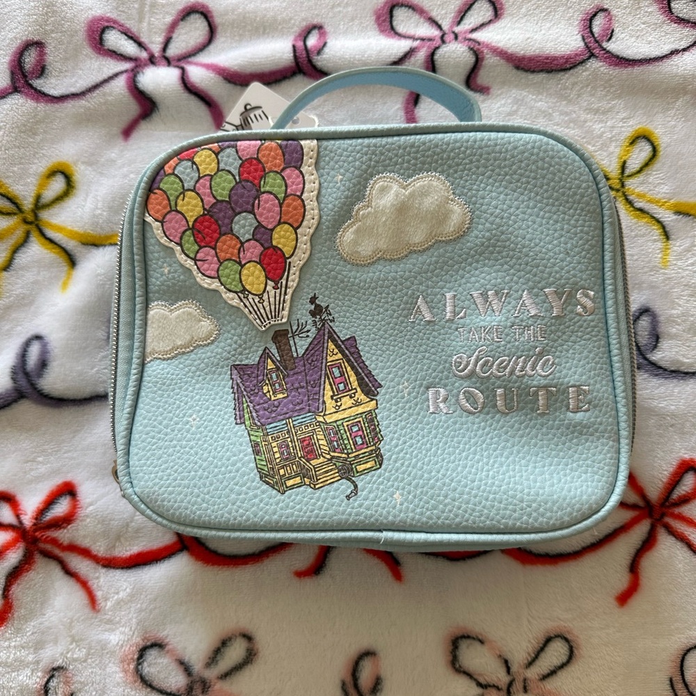 Primark Light Blue Kids Balloon House Travel Case